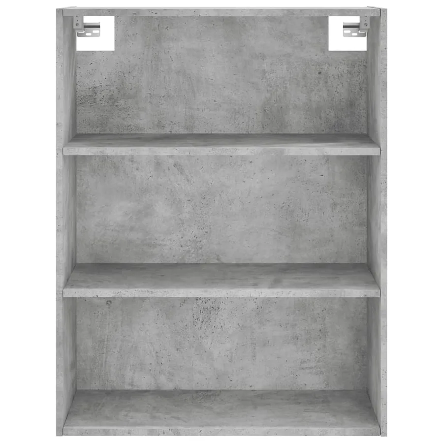 Buffet gris béton 69,5x32,5x180 cm bois d'ingénierie - 6