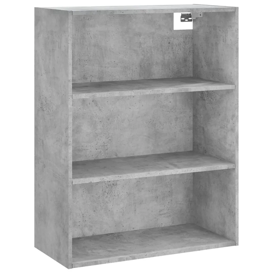 Buffet gris béton 69,5x32,5x180 cm bois d'ingénierie - 5