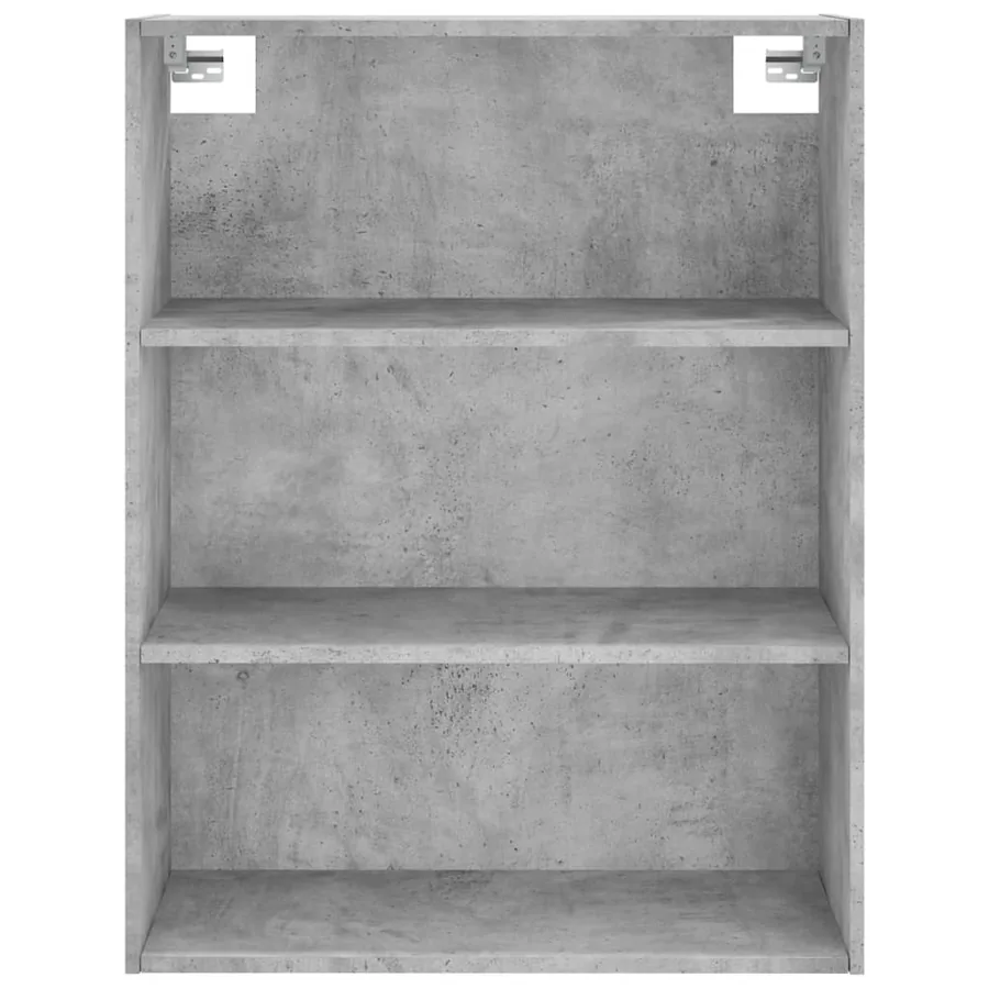 Buffet gris béton 69,5x32,5x180 cm bois d'ingénierie - 6