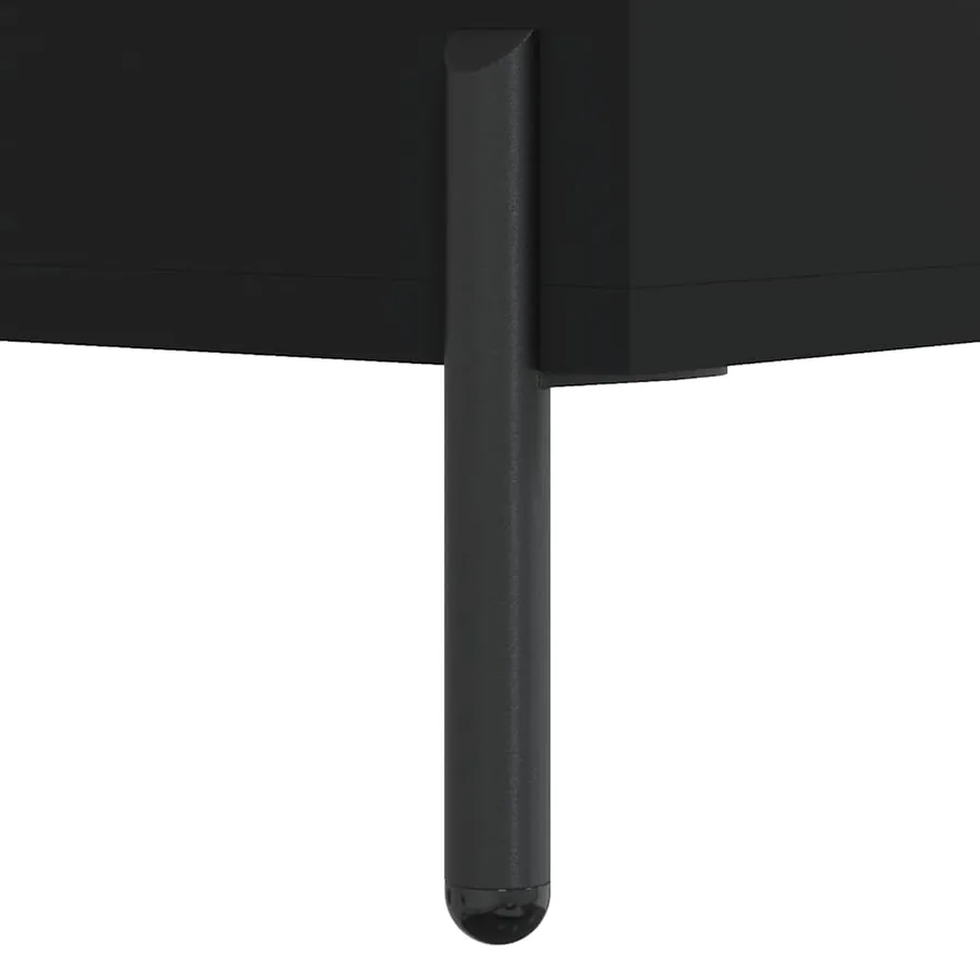 Buffet haut Noir 69,5x34x180 cm Bois d'ingénierie - 12