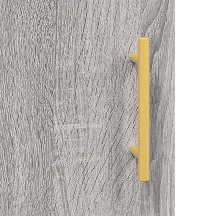 Buffet haut Sonoma gris 69,5x34x180 cm Bois d'ingénierie - 10