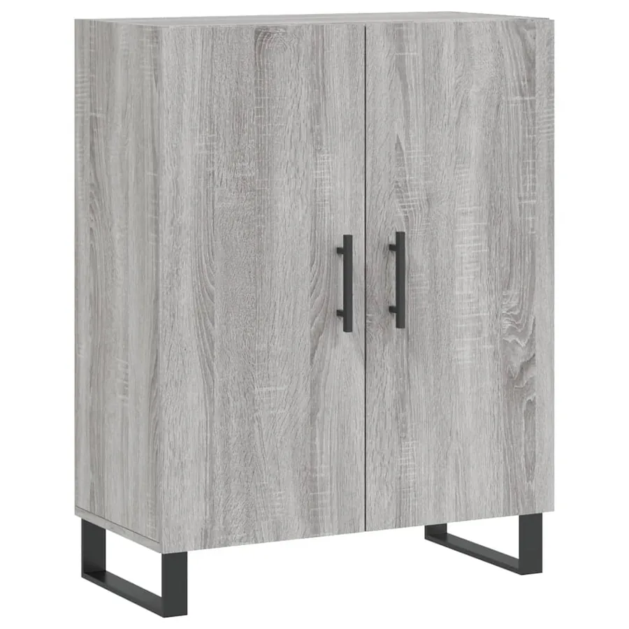 Buffet haut Sonoma gris 69,5x34x180 cm Bois d'ingénierie - 7
