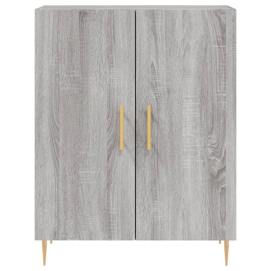 Buffet haut Sonoma gris 69,5x34x180 cm Bois d'ingénierie - 8