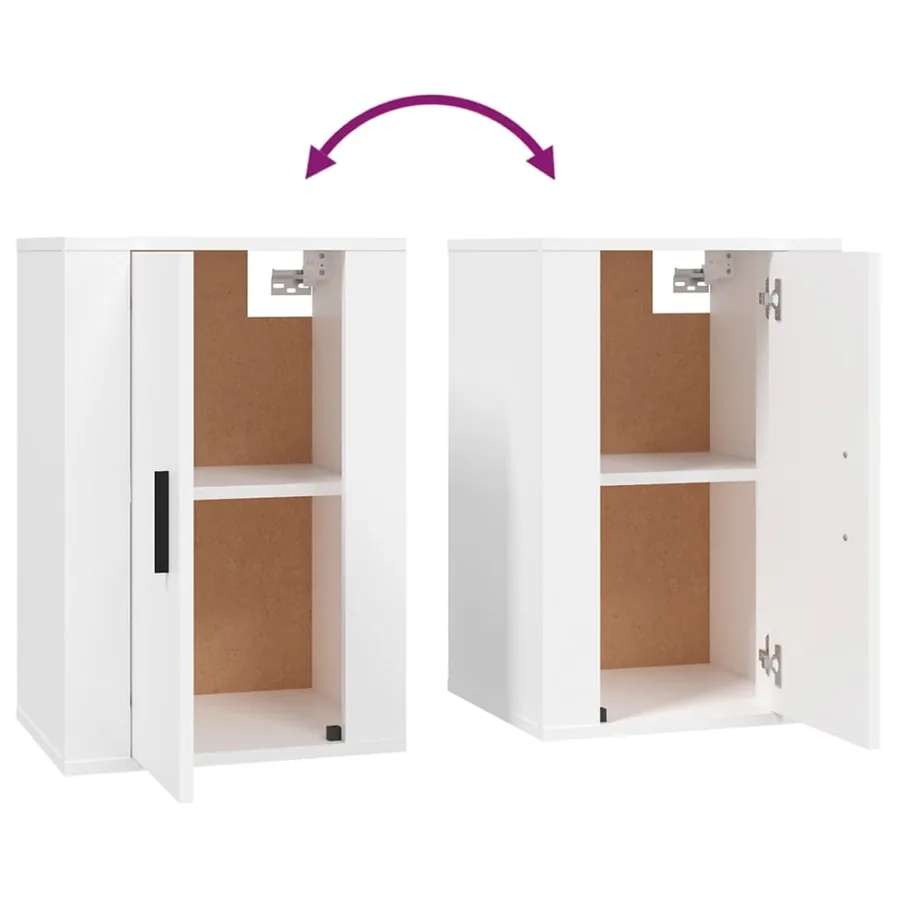 Ensemble de meubles TV 3 pcs Blanc Bois d'ingénierie - 7