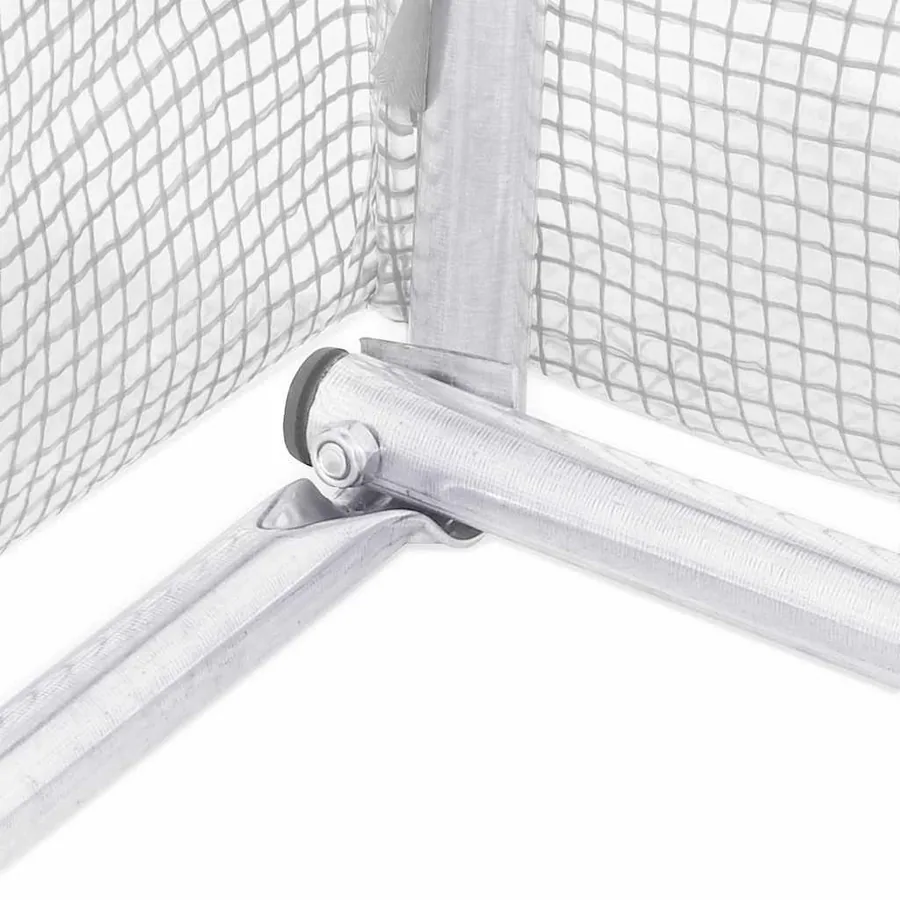 Serre avec cadre en acier blanc 96 m² 16x6x2,85 m - 8