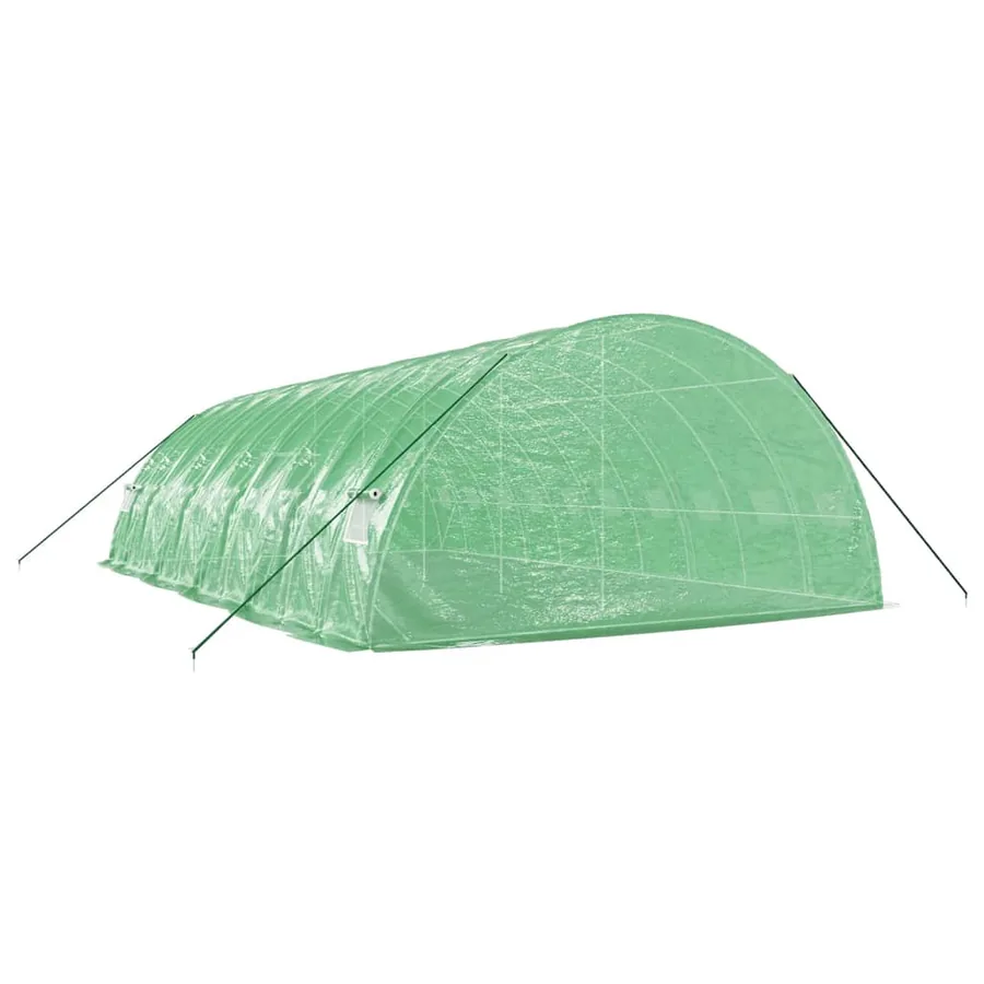 Serre avec cadre en acier vert 60 m² 10x6x2,85 m - 6