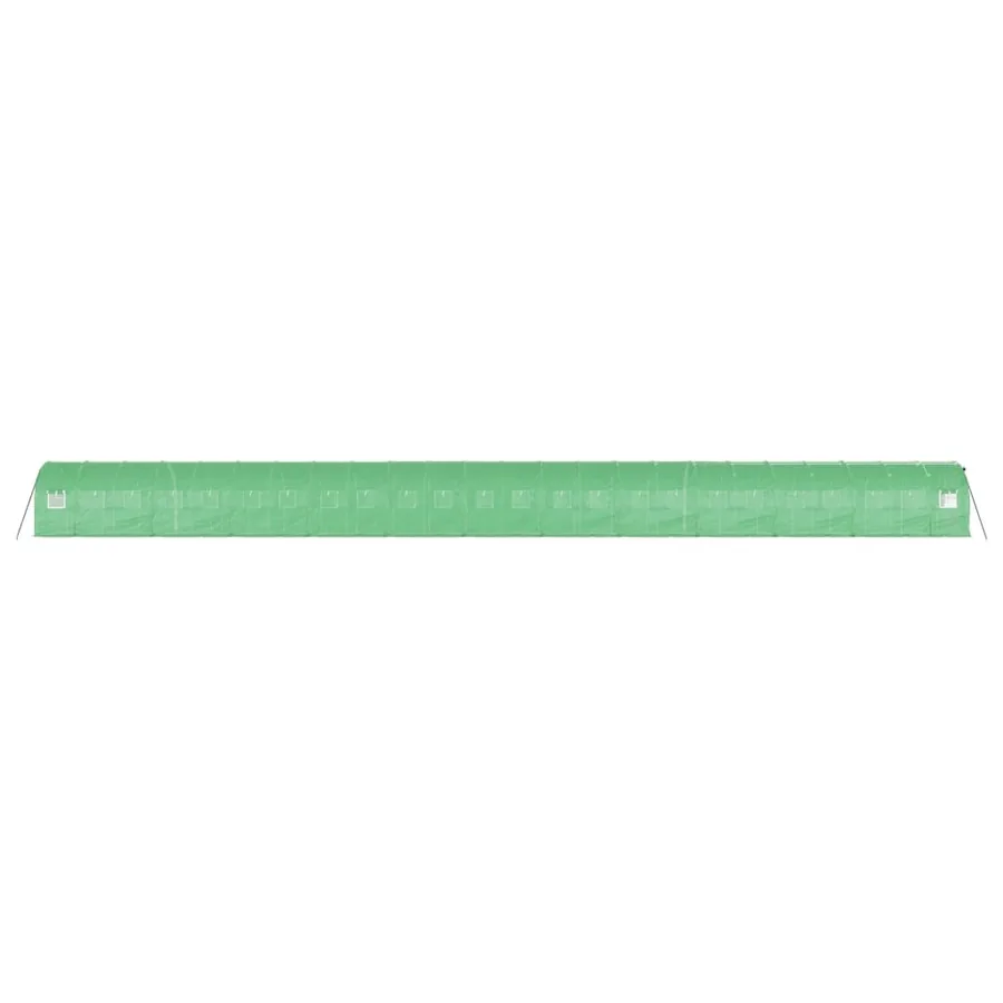 Serre avec cadre en acier vert 48 m² 24x2x2 m - 5
