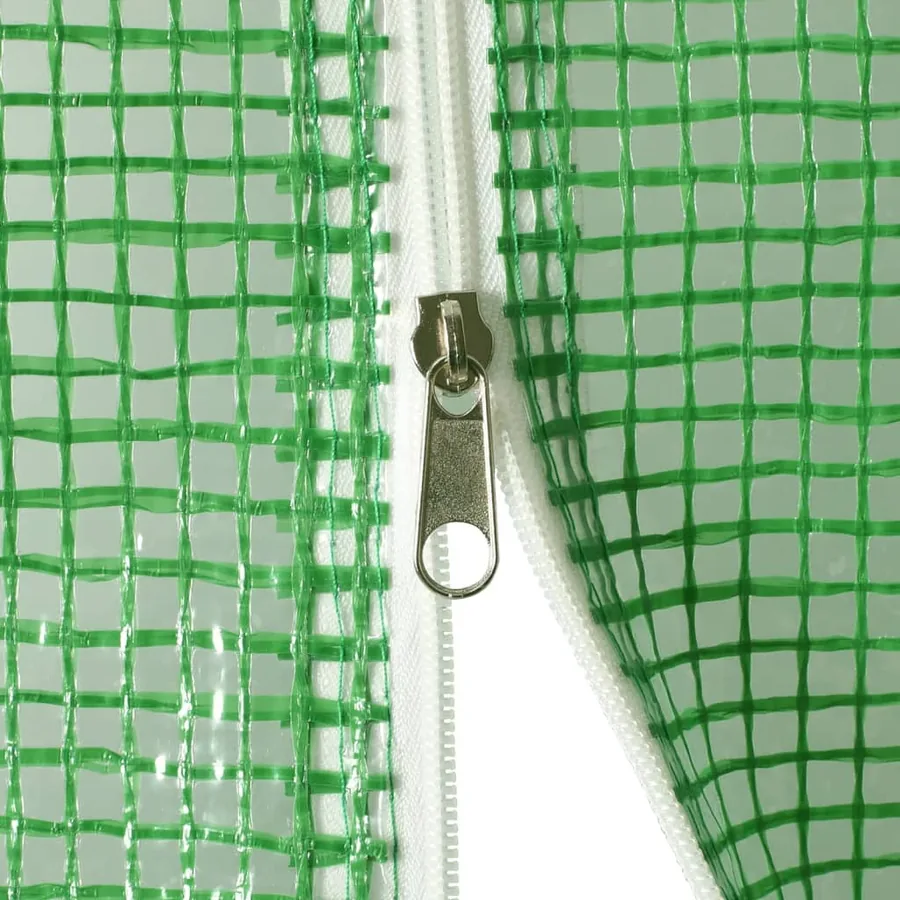 Serre avec cadre en acier vert 16 m² 8x2x2 m - 7