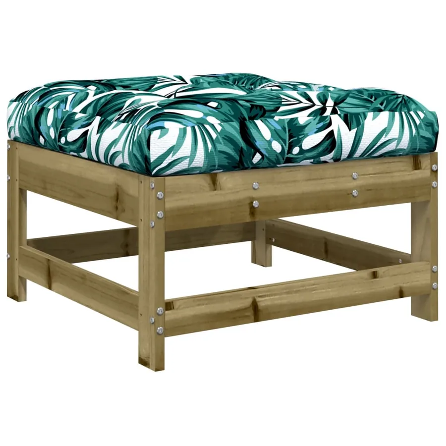 Salon de jardin 7 pcs avec coussins bois de pin imprégné - 6