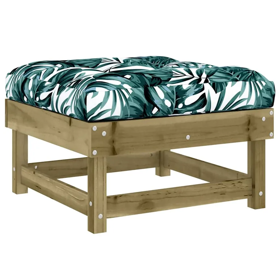 Salon de jardin 7 pcs avec coussins bois de pin imprégné - 5