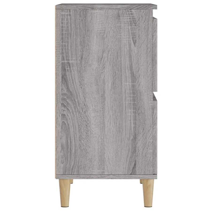 Buffets 3 pcs sonoma gris 60x35x70 cm bois d'ingénierie - 9