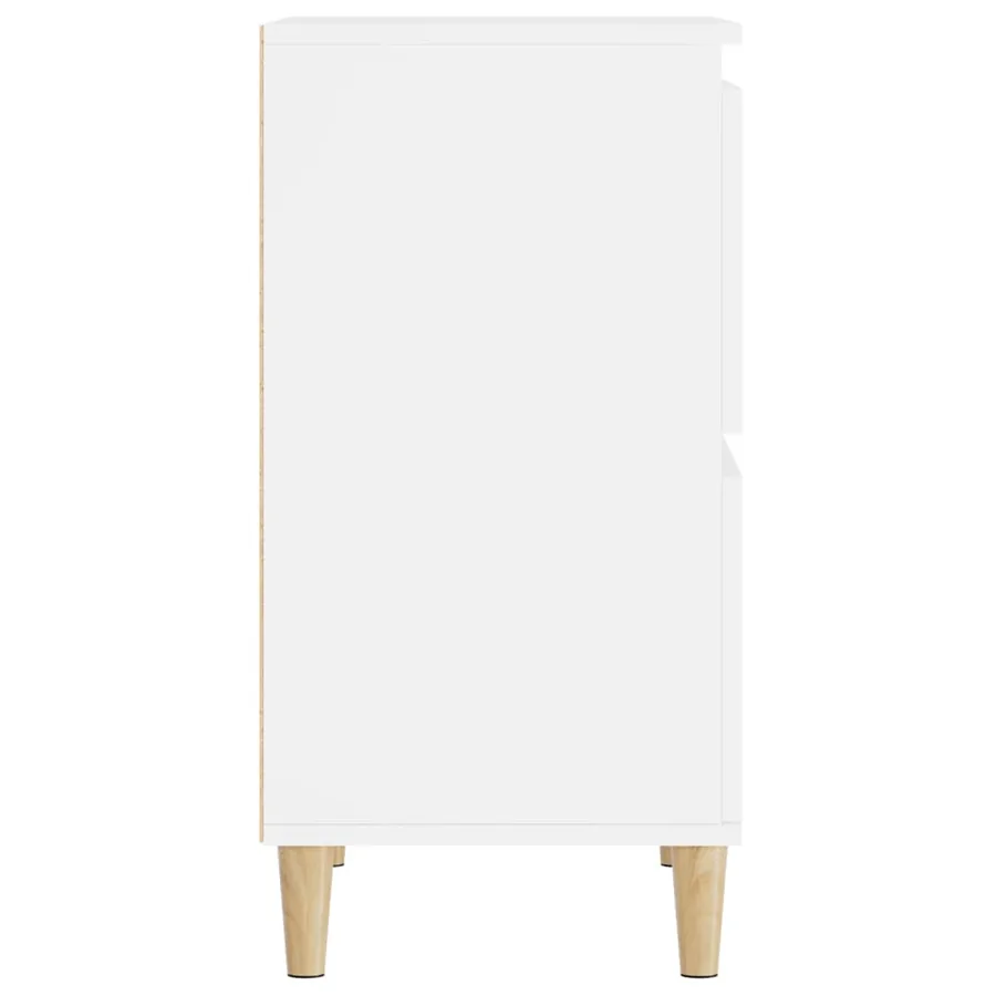 Buffets 3 pcs blanc 60x35x70 cm bois d'ingénierie - 9