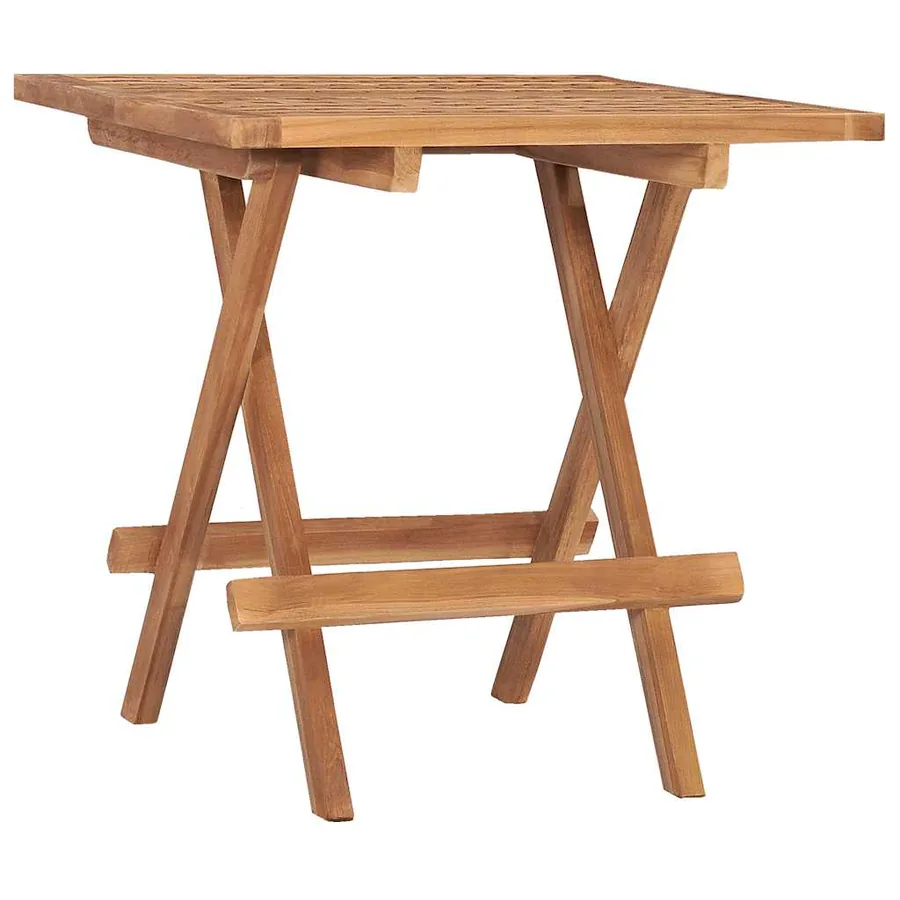 Ensemble à manger d'extérieur pliable avec coussin 3 pcs Teck - 4