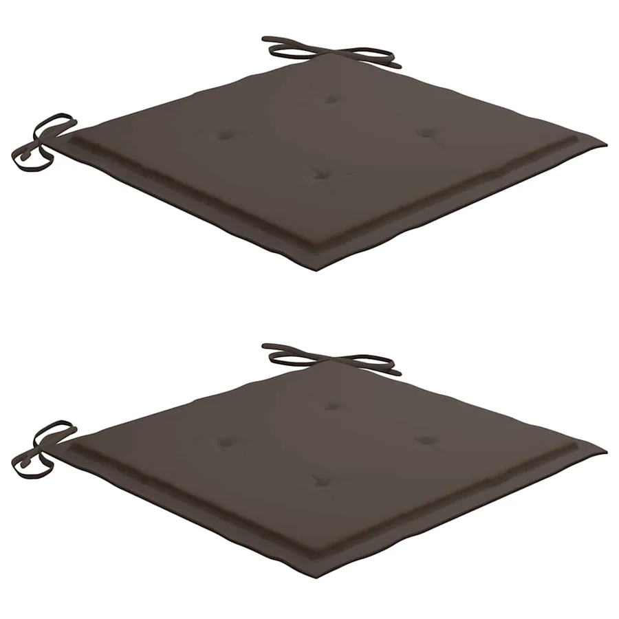 Ensemble à manger d'extérieur pliable avec coussin 3 pcs Teck - 7