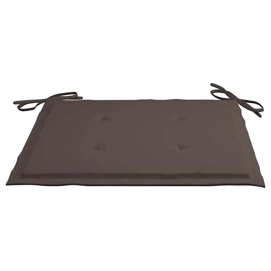 Ensemble à manger d'extérieur pliable avec coussin 3 pcs Teck - 9