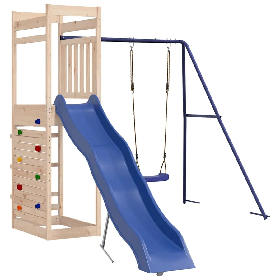 Aire de jeux d'extérieur bois de pin massif - 4