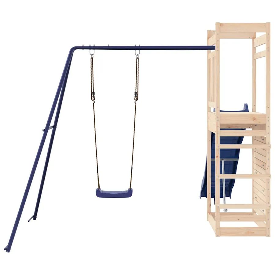 Aire de jeux d'extérieur bois de pin massif - 7