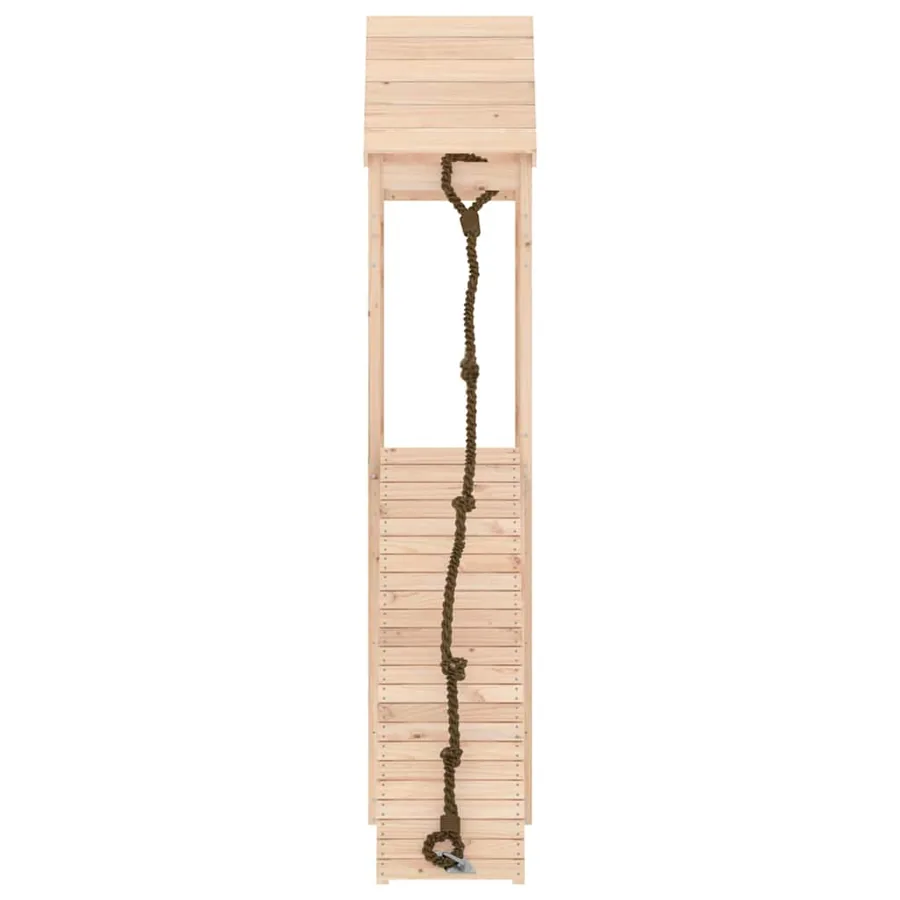 Maisonnette de jeu avec mur d'escalade bois massif de pin - 4