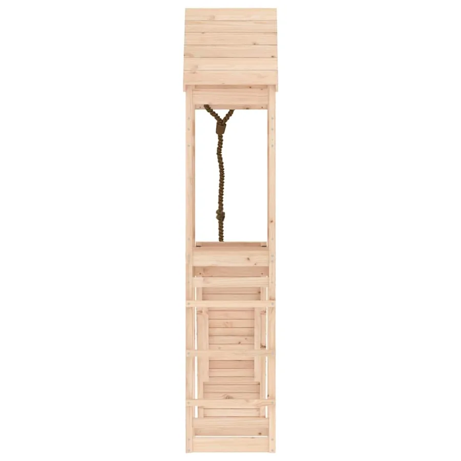 Maisonnette de jeu avec mur d'escalade bois massif de pin - 5