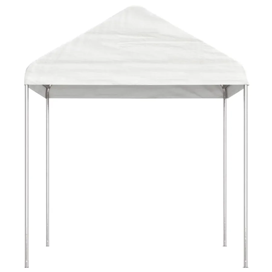 Belvédère avec toit blanc 6,69x2,28x2,69 m polyéthylène - 3