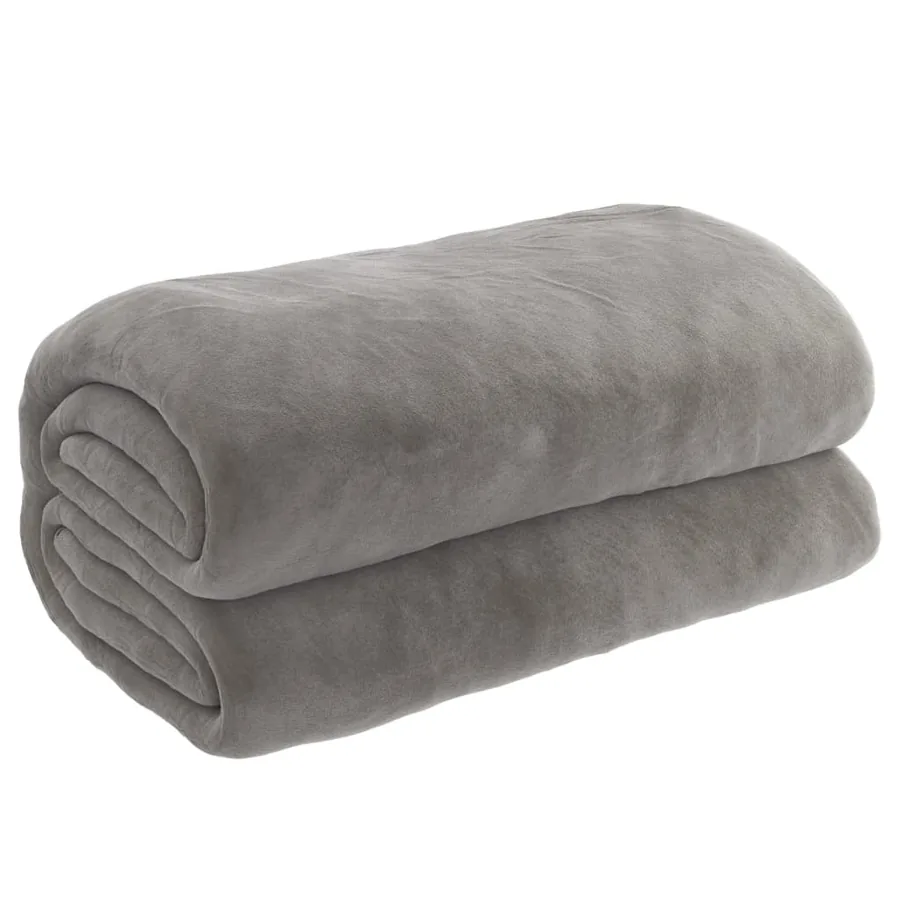 Couverture lestée avec housse Gris 200x230 cm 9 kg Tissu - 2