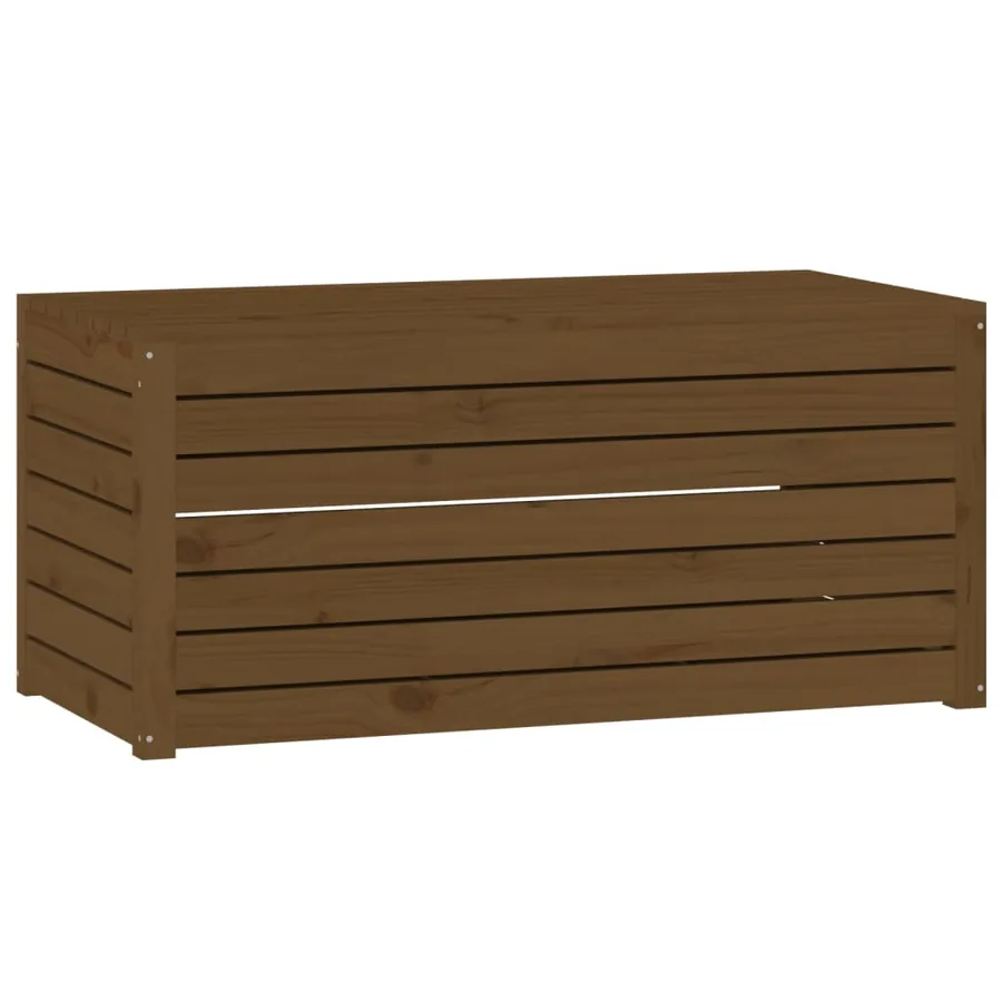 Ensemble de boîtes de jardin 4 pcs marron miel bois pin massif - 10