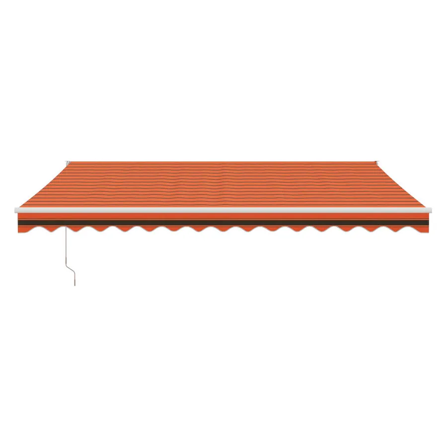 Auvent rétractable automatique orange et marron 4,5x3 m - 3