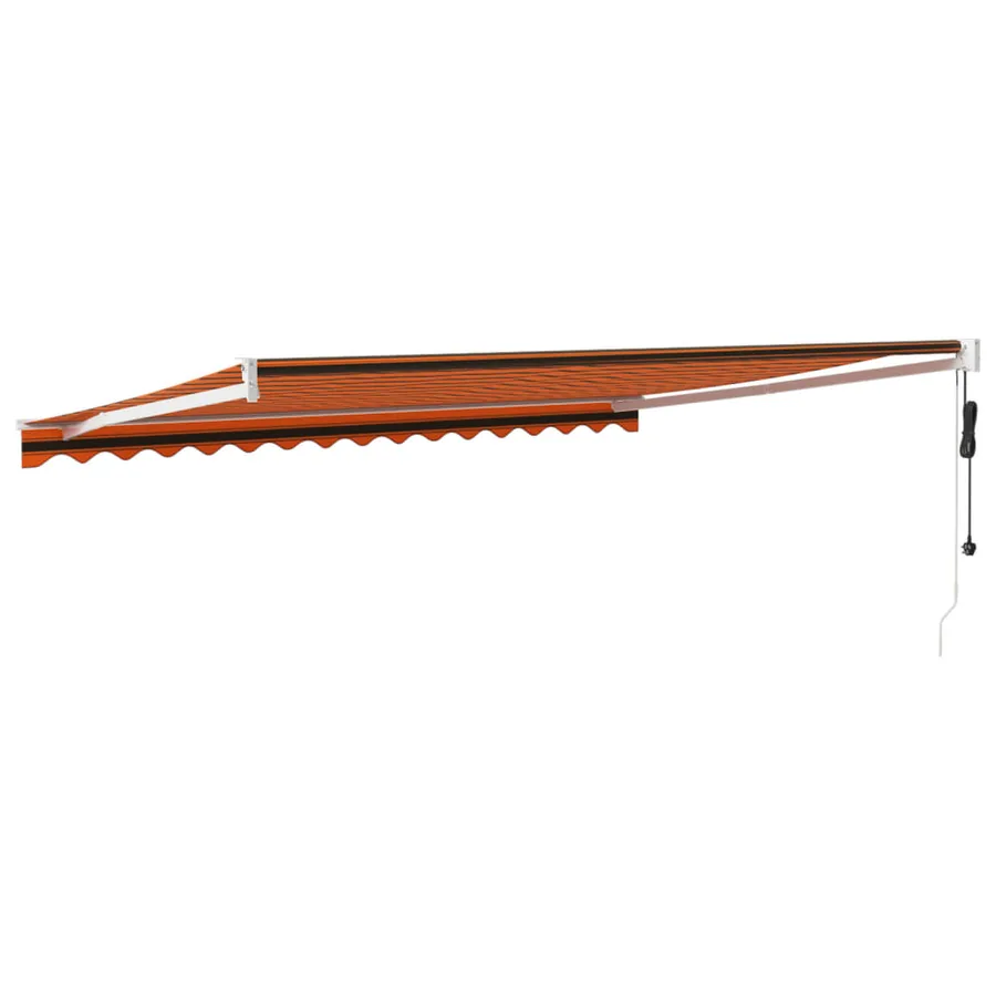 Auvent rétractable automatique orange et marron 4,5x3 m - 5
