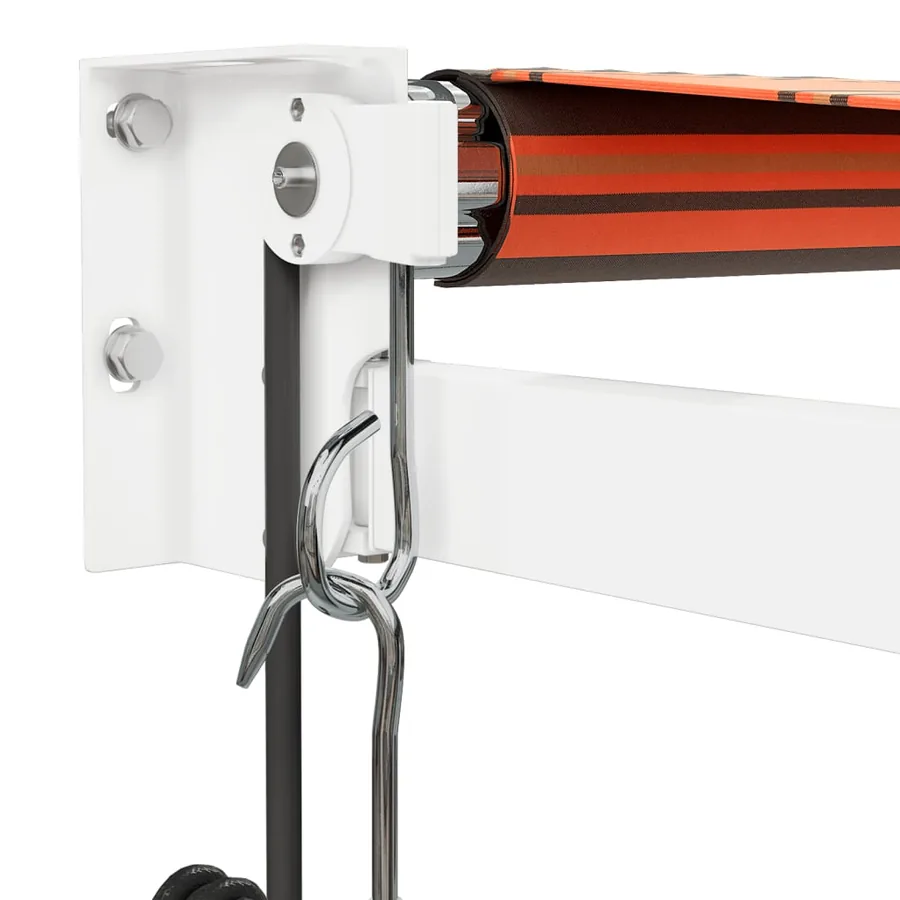 Auvent rétractable automatique orange et marron 4,5x3 m - 7