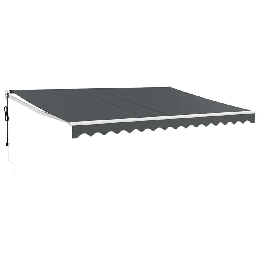 Auvent rétractable automatique anthracite 4,5x3 m - 2
