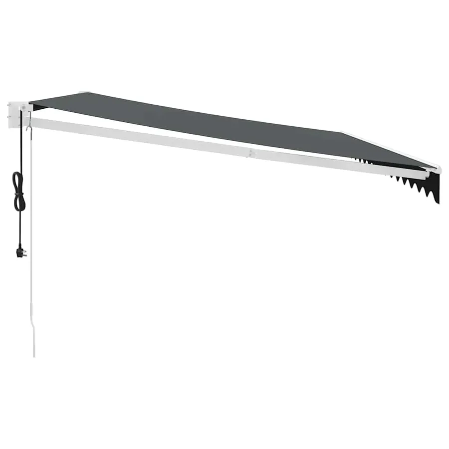 Auvent rétractable automatique anthracite 4,5x3 m - 6