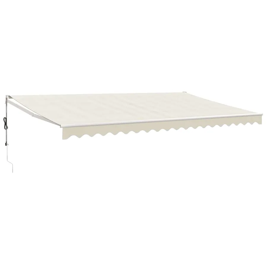Auvent rétractable automatique crème 5x3 m - 2