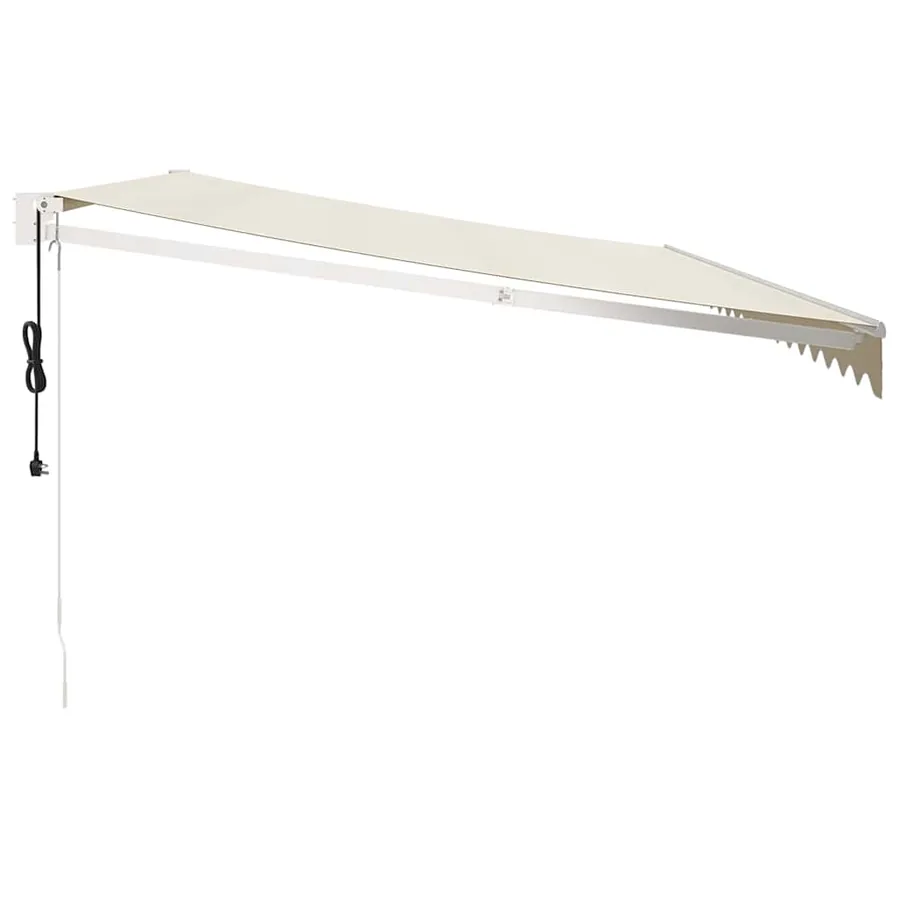 Auvent rétractable automatique crème 5x3 m - 6