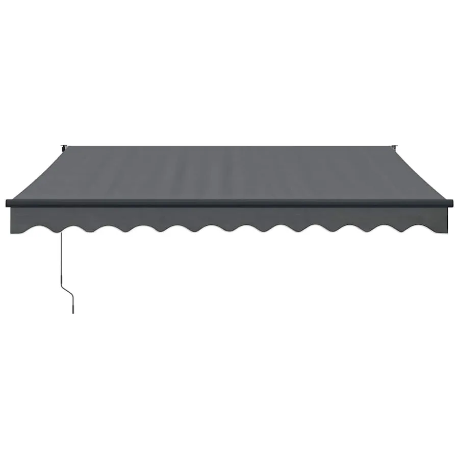 Auvent rétractable anthracite 3x2,5 m tissu et aluminium - 3
