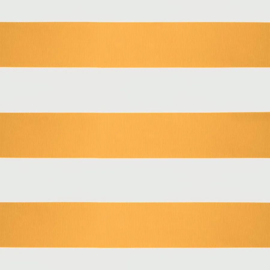 Auvent rétractable jaune et blanc 5x3 m tissu et aluminium - 8