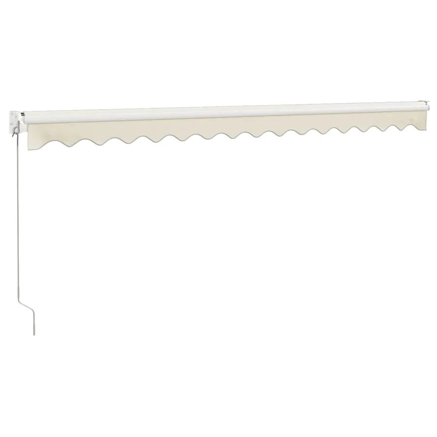 Auvent rétractable crème 4x3 m tissu et aluminium - 6