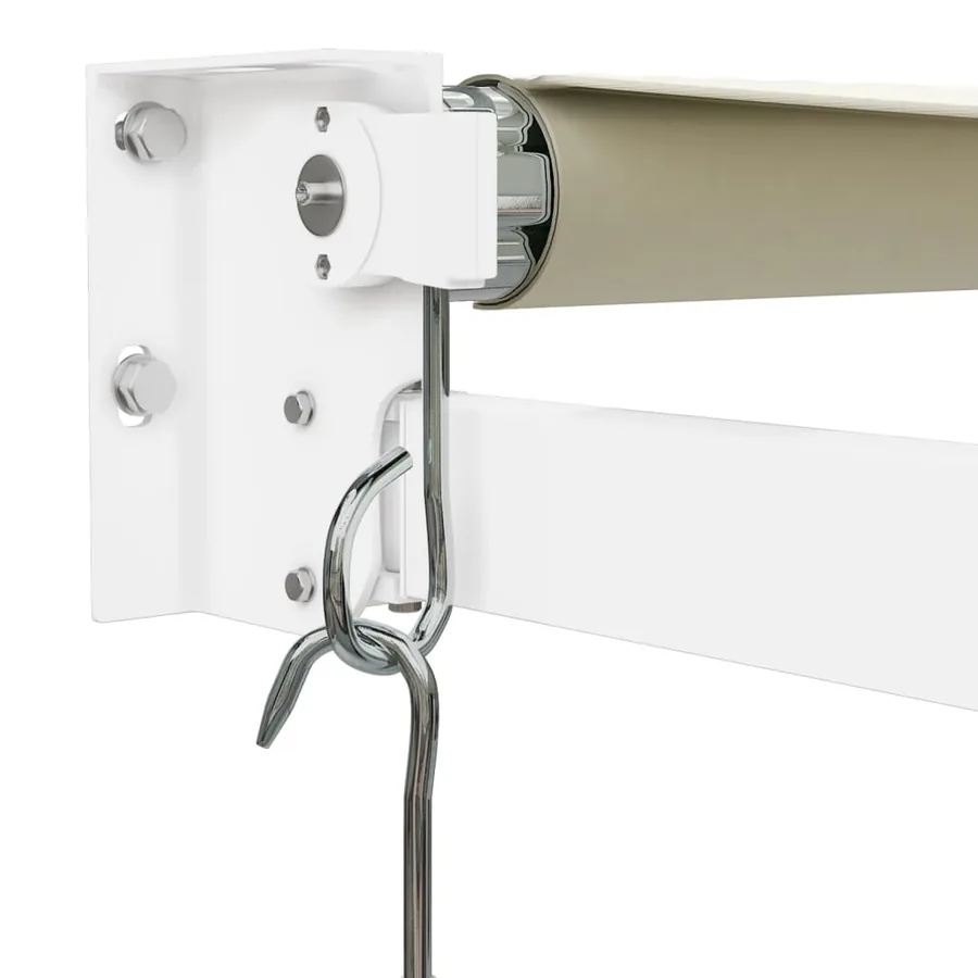 Auvent rétractable crème 4x3 m tissu et aluminium - 7