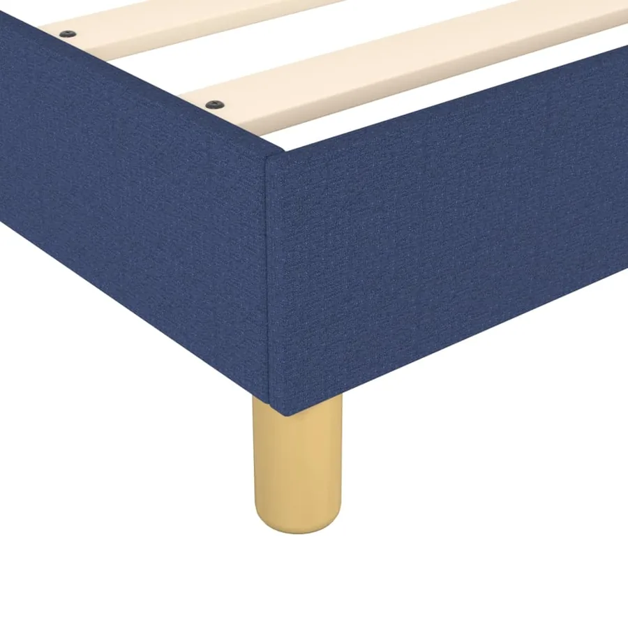 Sommier à lattes de lit avec matelas Bleu 80x200 cm Tissu - 7