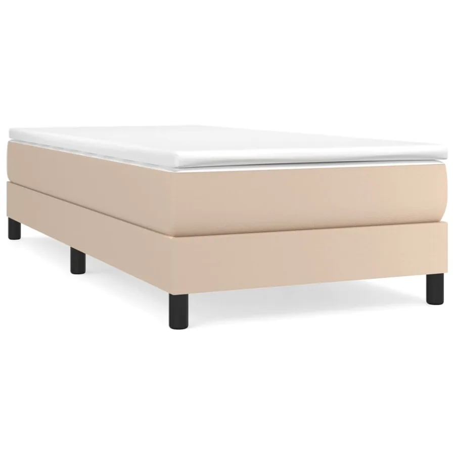 Sommier à lattes de lit avec matelas Cappuccino 100x200 cm - 2