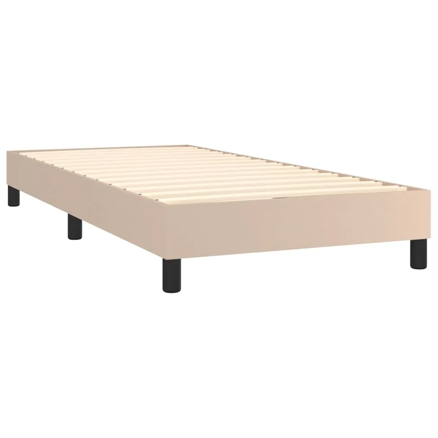 Sommier à lattes de lit avec matelas Cappuccino 100x200 cm - 5