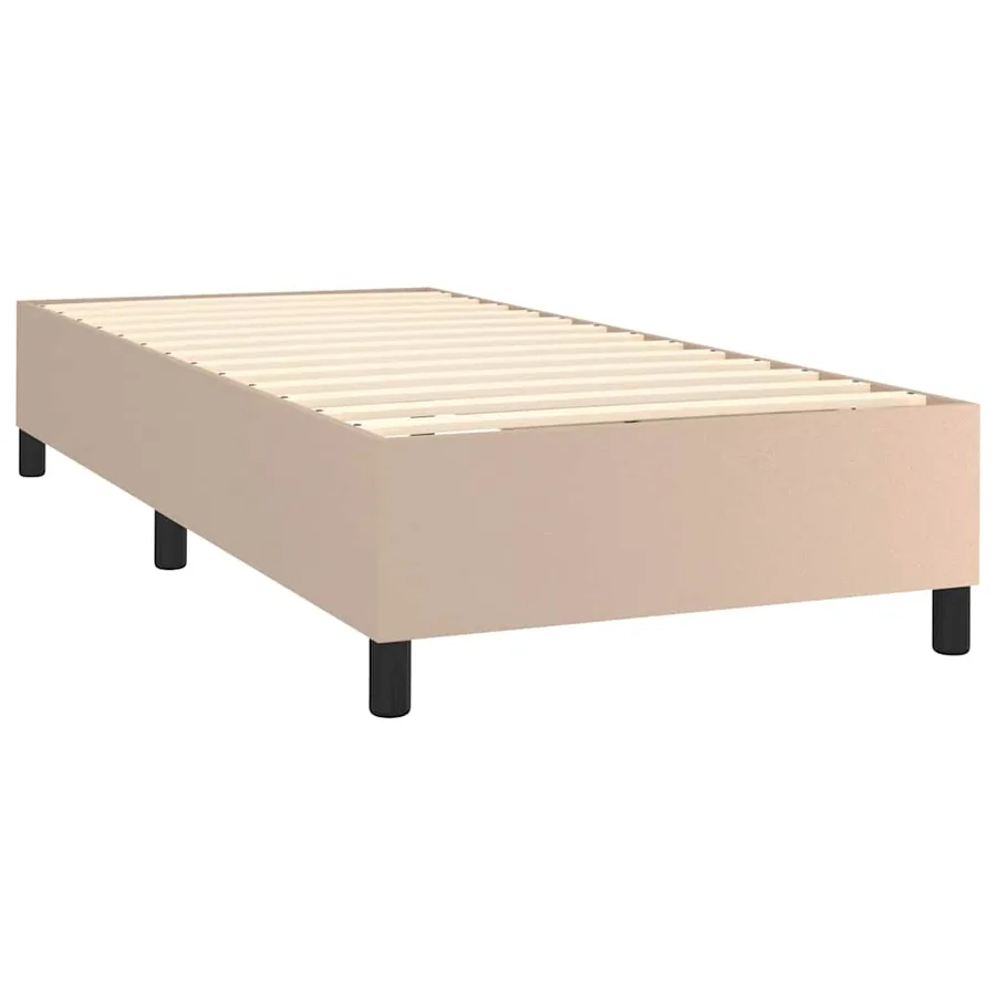 Sommier à lattes de lit avec matelas Cappuccino 80x200 cm - 4