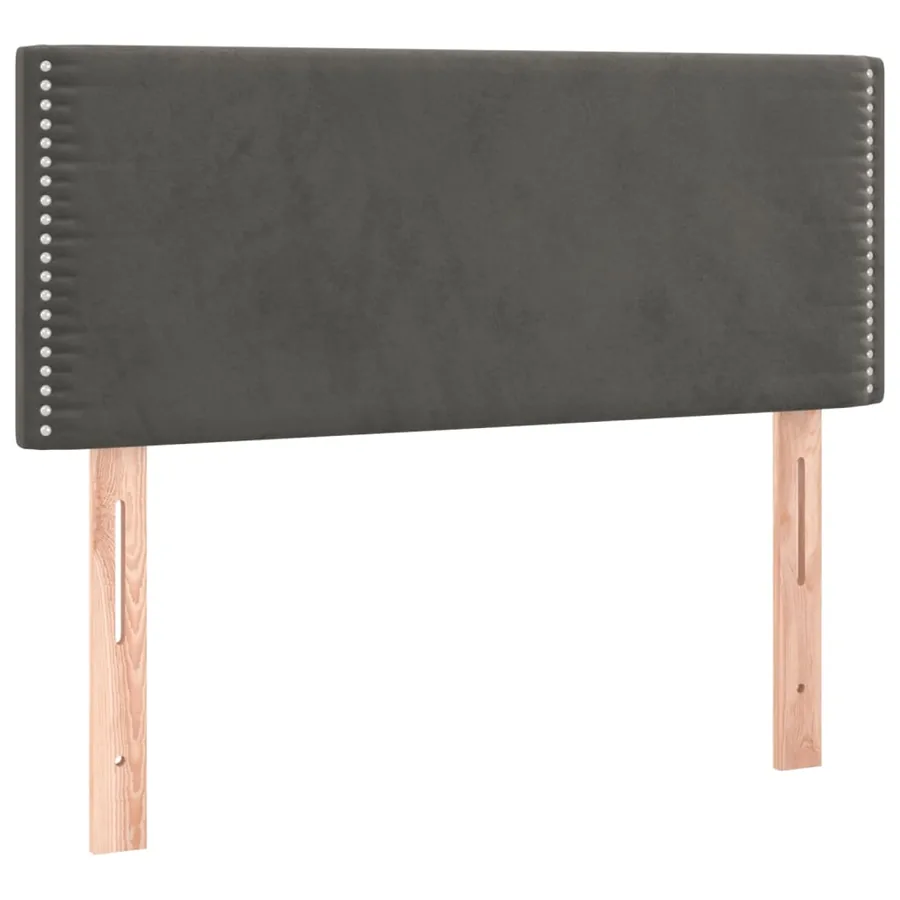 Sommier à lattes de lit avec matelas Gris foncé 100x200 cm - 6