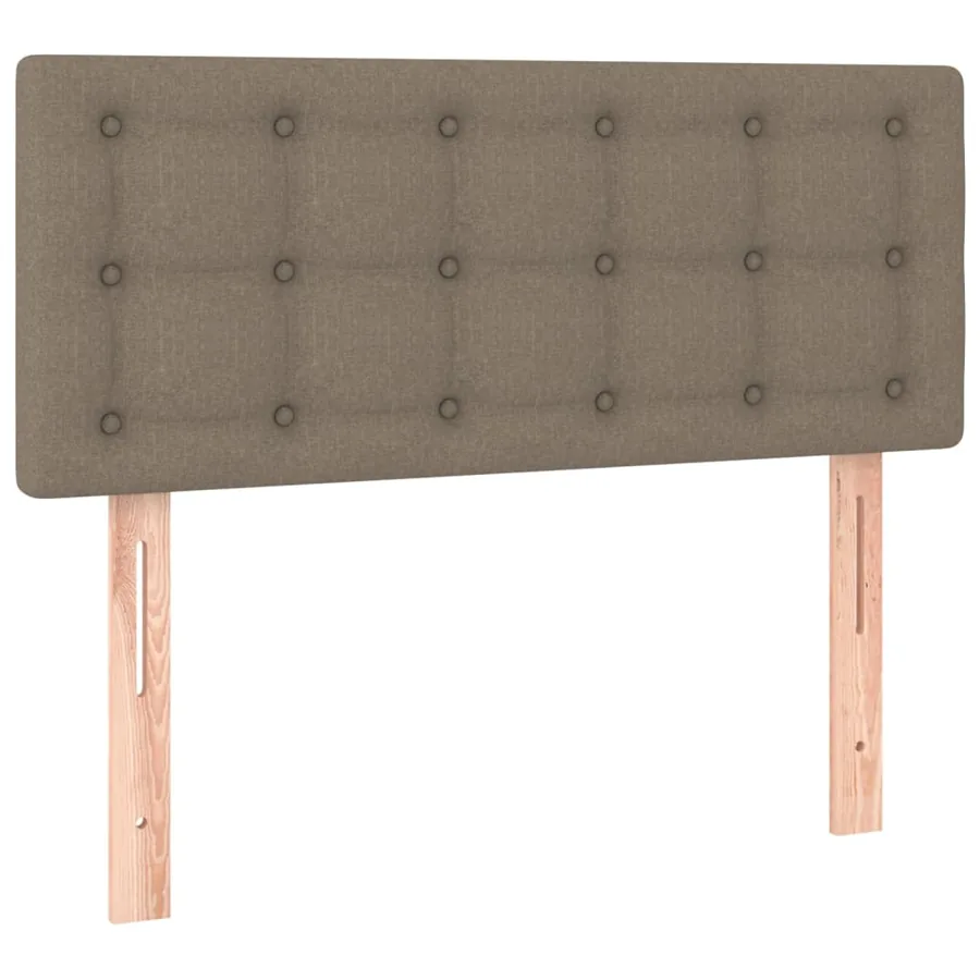 Sommier à lattes de lit avec matelas Taupe 80x200 cm Tissu - 6