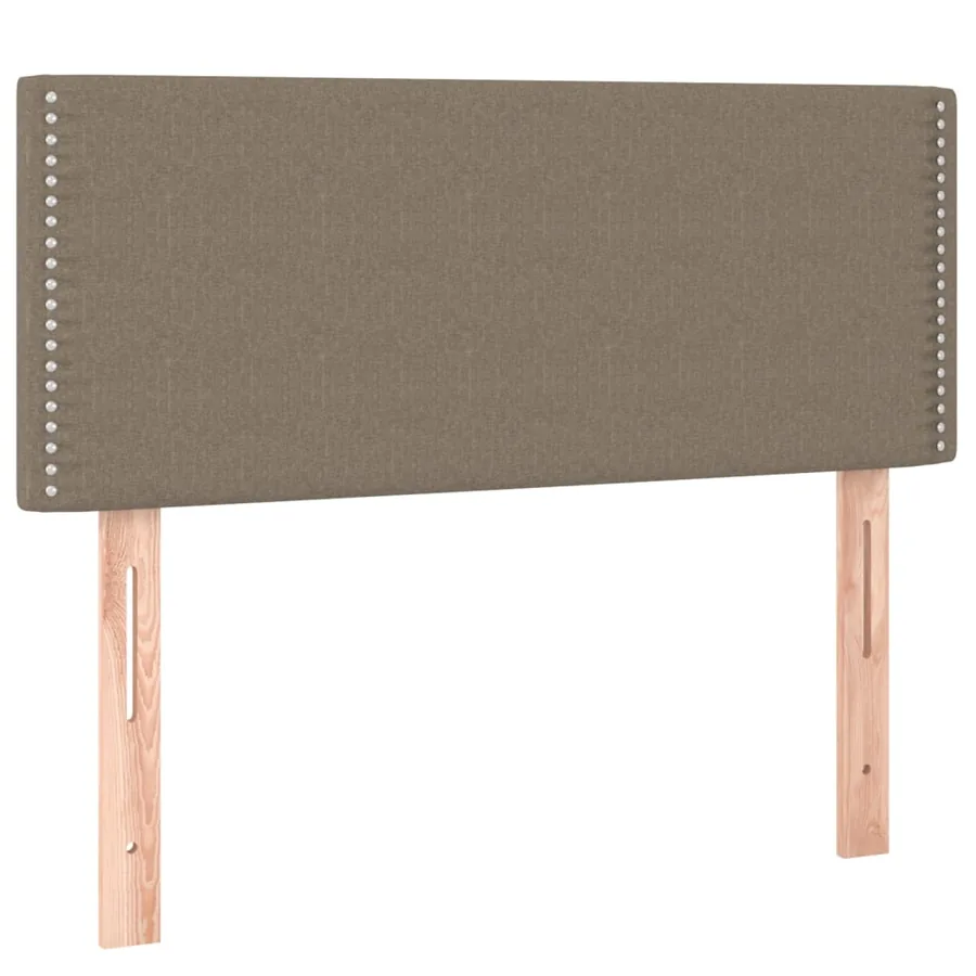 Sommier à lattes de lit avec matelas Taupe 90x200 cm Tissu - 6