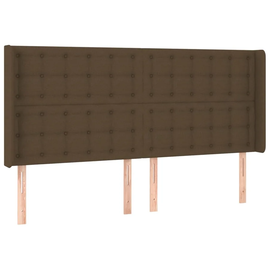 Sommier à lattes de lit matelas et LED Marron foncé 200x200 cm - 7