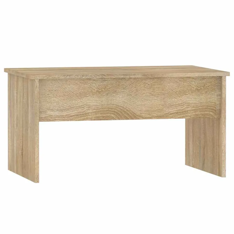 Table basse chêne sonoma 80x50,5x41,5 cm bois d'ingénierie - 3
