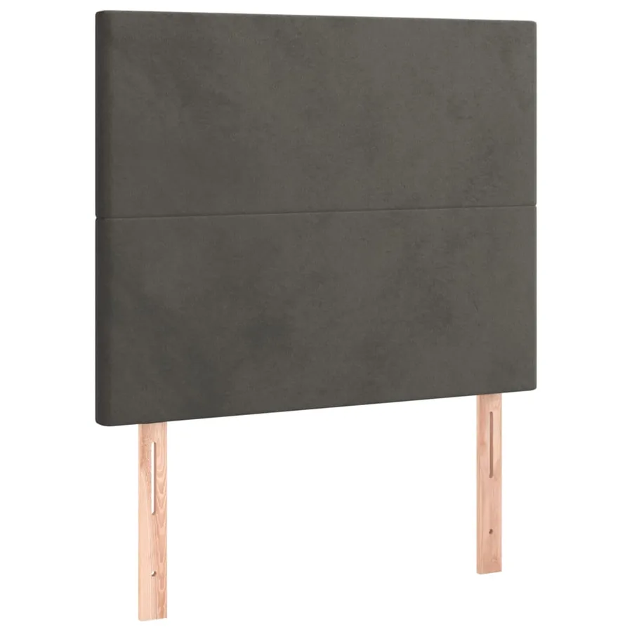 Sommier à lattes de lit avec matelas LED Gris foncé 100x200 cm - 7