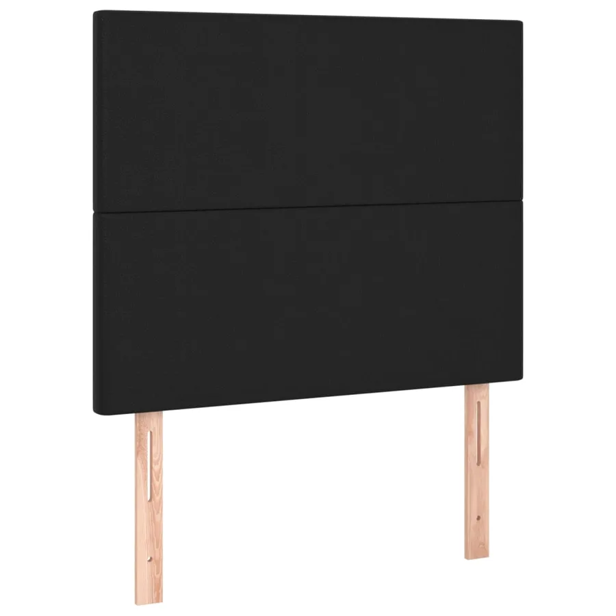 Sommier à lattes de lit avec matelas et LED Noir 80x200 cm - 7