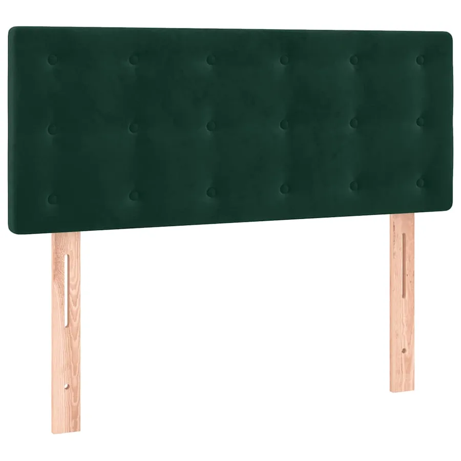 Sommier à lattes de lit avec matelas LED Vert foncé 120x200 cm - 7
