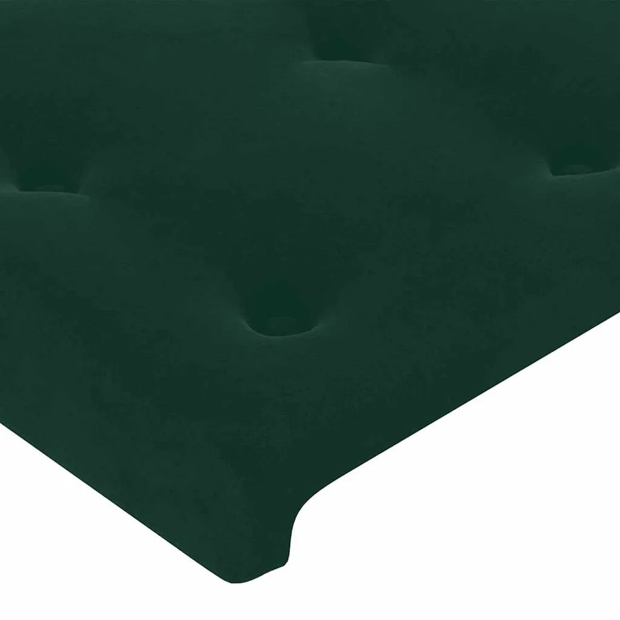 Sommier à lattes de lit avec matelas LED Vert foncé 120x200 cm - 8